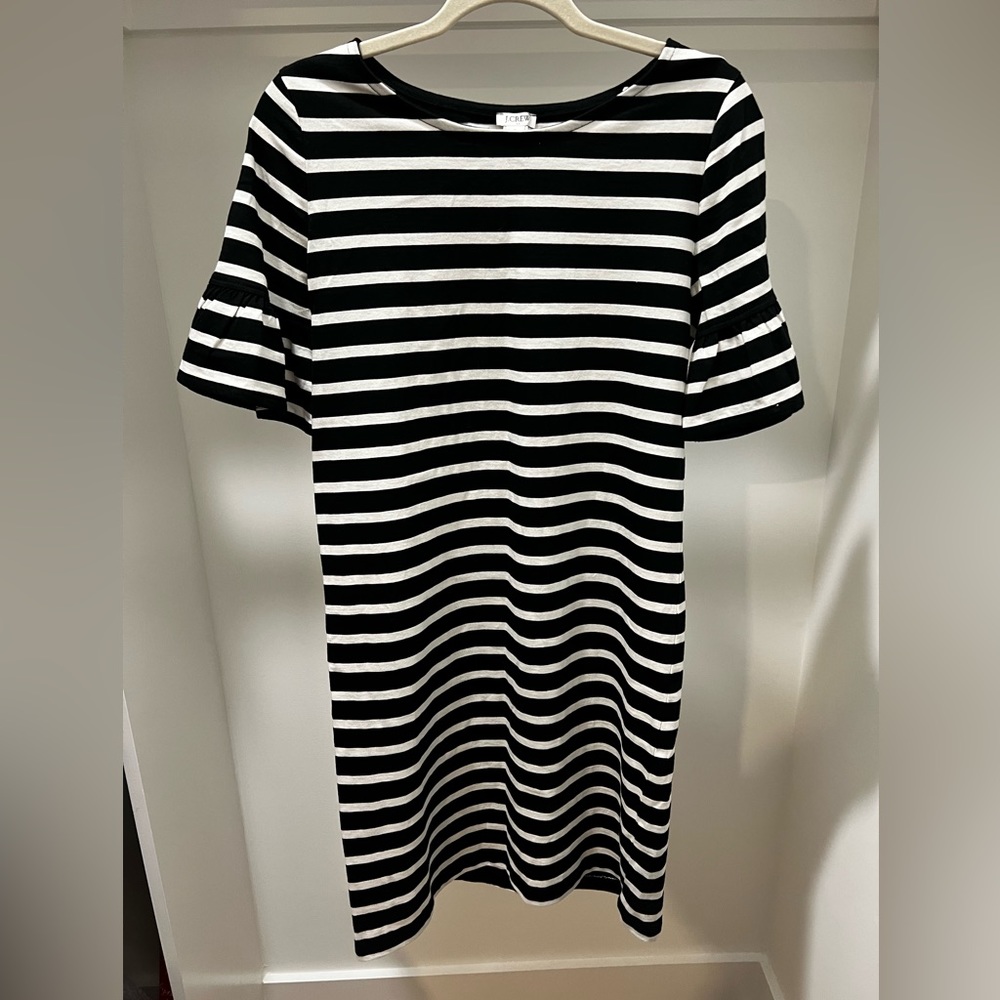 NWT J. Crew Stripped Cotton Dress Size Small